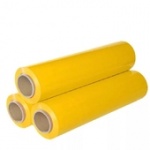 Стретч-пленка цветная желтая 17мкм; 20мкм; 23мкм/500мм -2 кг (вес)